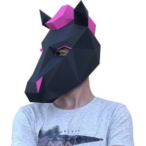 Wizardi Papercraft 3D masker paard