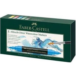 Faber Castell Aquarel marker set 5 kleuren