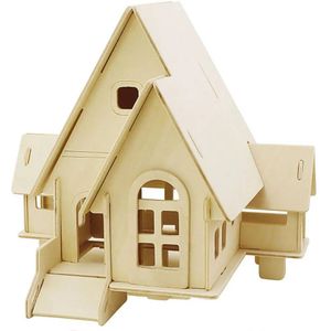 3D puzzel huis met oprit 57874