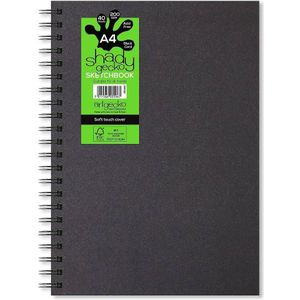 Artgecko Sketchbook black staand - formaat A4