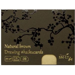 Smlt Natural brown haikucards