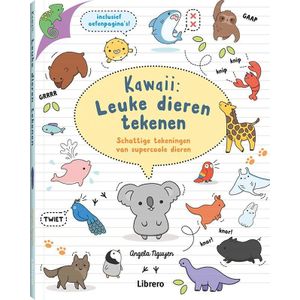 Librero Kawaii: leuke dieren tekenen