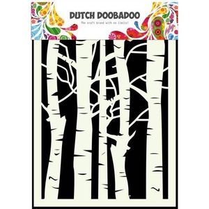 Dutch Doobadoo A5 sjabloon 5045 birch trees