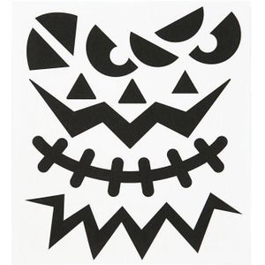 Halloween stickers gezicht 28977