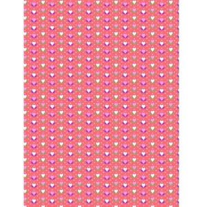 Decopatch Papier roze/rood hartjes fda814