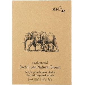 Smlt Sketch pad natural brown A5