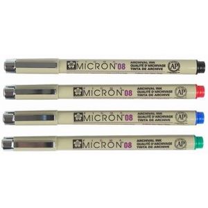 Sakura Micron pigma fineliners maat 08 - 28 groen