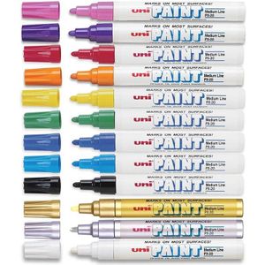 Uni Paint marker px20 medium - shiny zilver