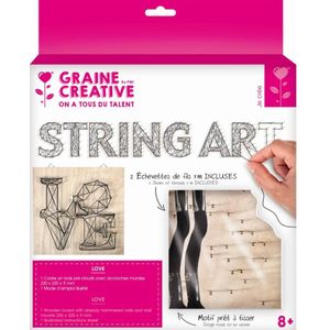 Graine Creative  String art set love 100654