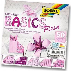 Folia Vouwblaadjes basics rosa 463 - maat 10x10 cm