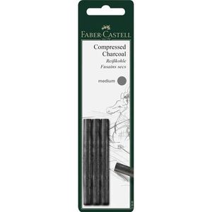 Faber Castell Compressed charcoal medium 3st