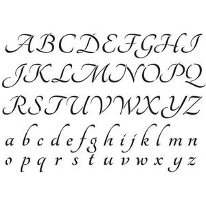 Artemio A4 sjabloon alfabet 15050020