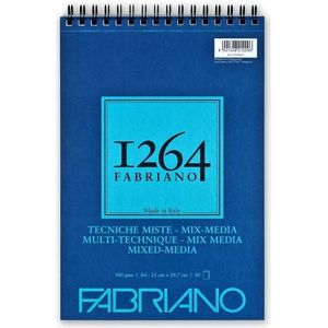 Fabriano 1264 mixed media blok 300 gram - 19100643 formaat A4
