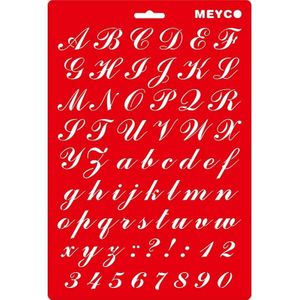 Meyco A4 lettersjabloon deco 66004