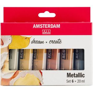 Talens Amsterdam acryl 6x20ml metallic