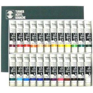 Turner Acryl gouache set 24 kleuren