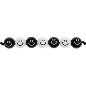 Rico Design Kawaii smiley zwart-wit 600008