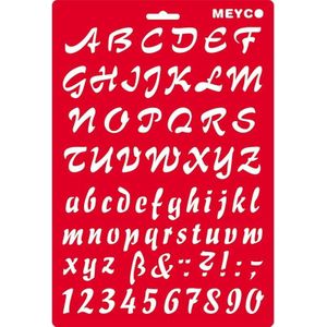 Meyco A4 lettersjabloon cursive 66051