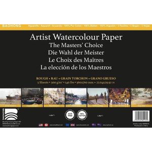 Baohong Aquarelpapier grain torcho 300gr - maat 38 x 56 cm per 50 vel