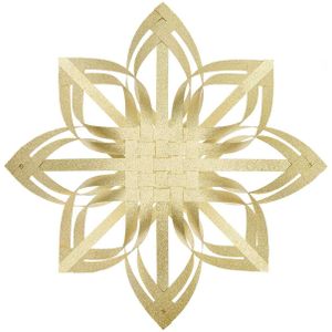 Rico Design  Weaving star glitter gold 300731