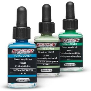 Schmincke Aerocolor total cover 28ml - 858 chromium oxide green