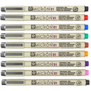 Sakura Micron pigma fineliners maat 01 - 24 paars