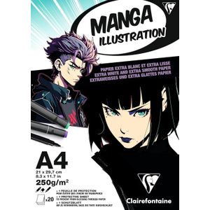 Clairefontaine  Manga illustration papierblok A4