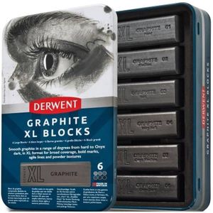 Derwent Graphite XL blocks blik 6 stuks