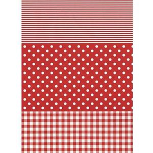 Decopatch Papier rood/wit dessins fda484