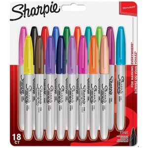 Sharpie Stiftenset met 18 kleuren