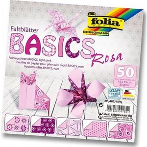 Folia Vouwblaadjes basics rosa 463 - maat 20x20 cm