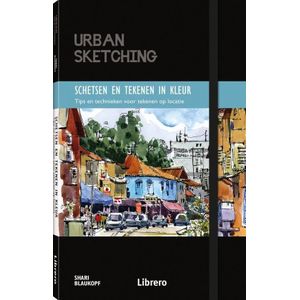 Librero Urban sketching tekenen in kleur