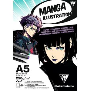 Clairefontaine  Manga illustration papierblok A5