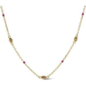Karma Jewelry - T310GP_RR JOLLY RUBY RED - Ketting