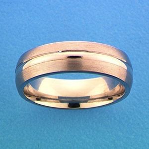 Zilver Gerhodineerde Ring A109 - 6 mm - zonder cz 1315317 18.00 mm (57)
