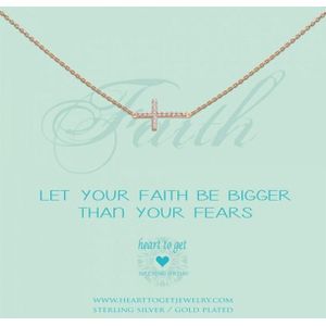 Heart to get N232CRZ14R - Let your faith be bigger than your fears - Ketting