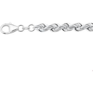 Zilveren Armband koord 5 1002717 19 cm