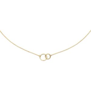 Jackie Gold JKN20.048 - Double Circle - Ketting