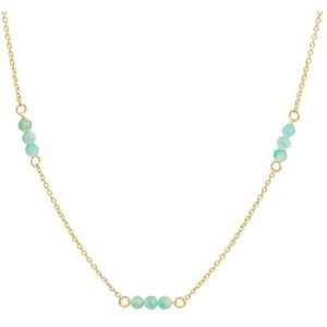 Geelgouden Collier turquoise 0 4023352