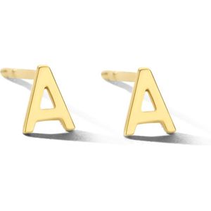 oorknop letter 14K geelgoud 4024014