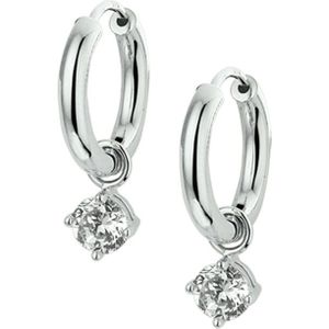 Witgouden Klapoorringen zirkonia 4104242