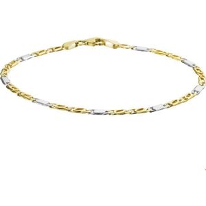 Bicolor Gouden Armband valkenoog 2 4203055 19 cm