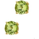 Geelgouden Oorknoppen peridot 4010290