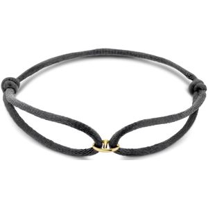 armband satijn 14K goud met rubber/nylon/leer 4700293