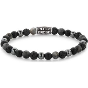Rebel and Rose - RR-60127-V -Grey Rocks Vintage - Armband-Maat M