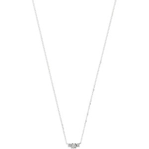18K witgoud collier diamant 0.14ct h si 42 - 45 cm 7100046