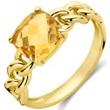 14K geelgoud ring citrine 4029213 17.75