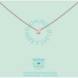 Heart to get N196CIZ13R - Circle of love & happiness - Ketting