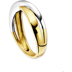ring 14K bicolor goud geel/wit 4205504