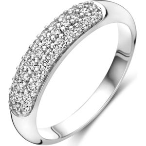 Ring - Diamant 0.47ct H Si - 14k Witgouden Ring - 4.5mm Breedte
